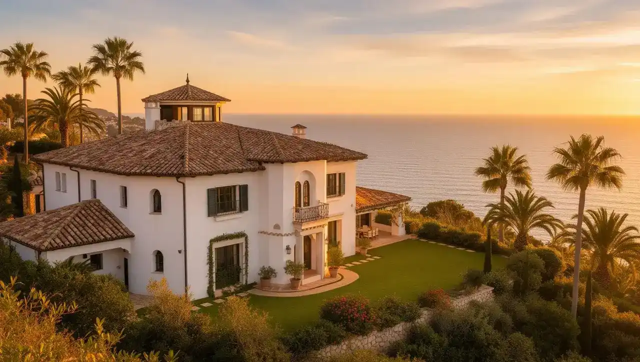 Villa mediterránea española